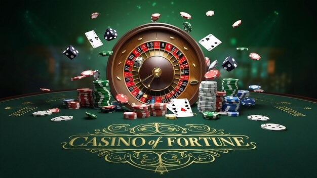 Live baccarat table with dealer and cards